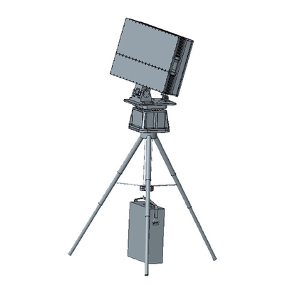 Sistema de radar de fronteira de três coordenadas em fase Ku Band Design de estado sólido