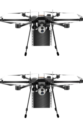 Aeronaves não tripuladas UAV em rede multi-indústria de longa duração