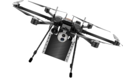 Veículo aéreo não tripulado UAV em rede Drone multirotor 10kg Carga útil 12S Bateria de 28000mAh