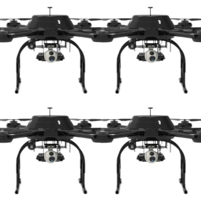 8 rotores UAV de trabalho pesado em rede 30kg nível com AI três eixos série de lentes fotoelétricas